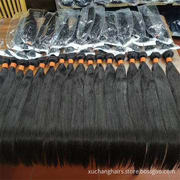 10A Bundle rambut dara India Malaysia dengan penutupan